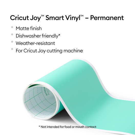 Cricut Joy • Smart Vinyl Permanent 122x14cm 1 Sheet Matt Mint