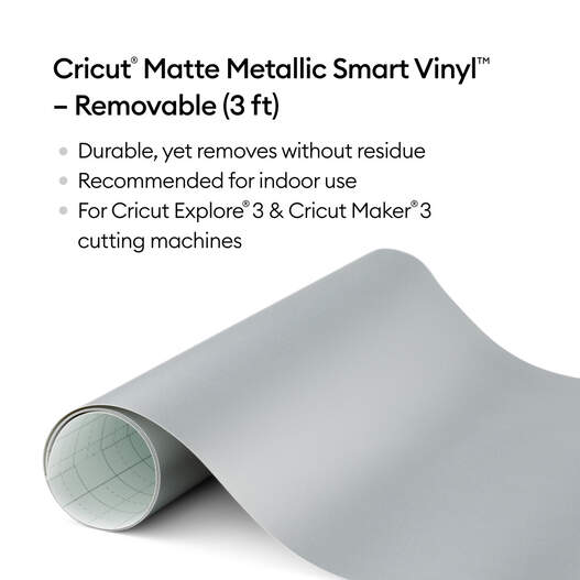 Cricut 3 ft. Smart Vinyl Removable, White