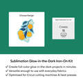 Cricut&reg; Sublimation Glow-in-the-Dark Iron-On Kit &ndash; 8.5 in x 11 in (4 ct)
