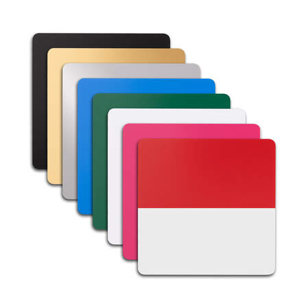 Cricut&reg; Two-Color Engraving Blanks, Square - 4 in (8 ct), 3 mm thick