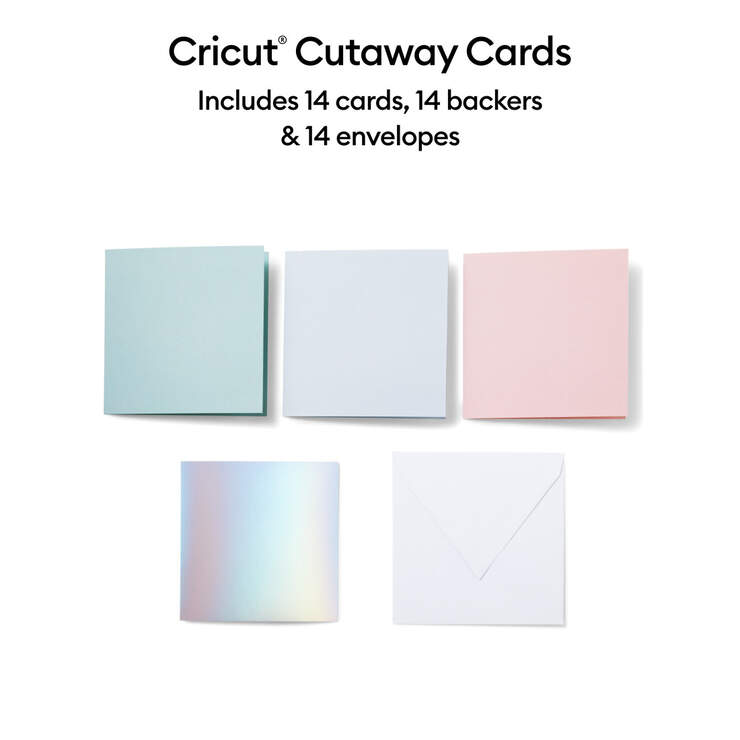 Cutaway Cards, Pastel Sampler - S40 (14 ct)
