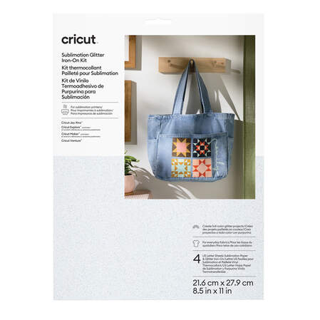 Cricut&reg; Sublimation Glitter Iron-On Kit &ndash; 8.5 in x 11 in (4 ct)