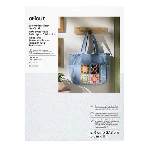 Cricut&reg; Sublimation Glitter Iron-On Kit &ndash; 8.5 in x 11 in (4 ct)