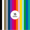 Cricut® Smart Vinyl™ Matless Permanent Vinyl, Colorful Sampler – 13 in x 12 in (20 ct)