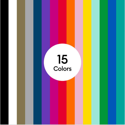 Cricut&reg; Smart Vinyl&trade; Matless Permanent Vinyl, Colorful Sampler &ndash; 13 in x 12 in (20 ct)