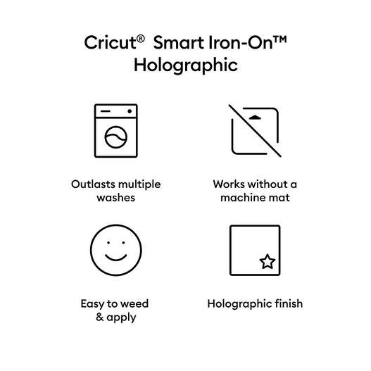 Smart Iron-On™ Holographic (25 in x 12 ft)