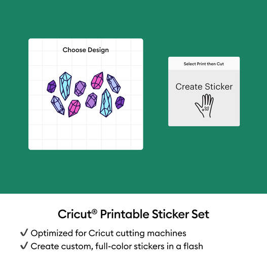 Printable Waterproof Holographic Sticker Set - US Letter (5 ct)