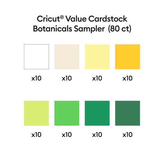Value Cardstock, Botanicals Sampler - 8.5 in x 11 in (80 ct) Value Cardstock, Botanicals Sampler - 8.5 in x 11 in (80 ct)