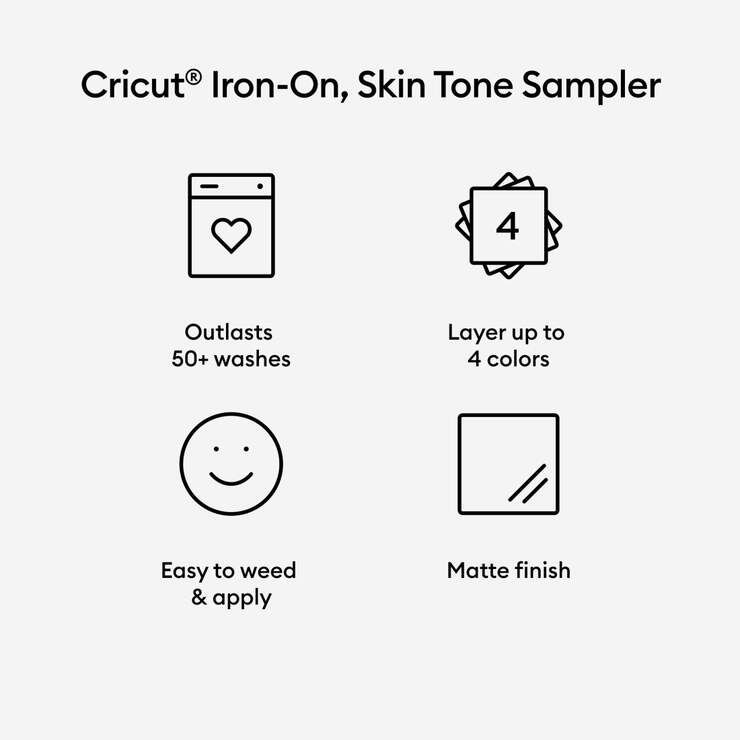 Iron-On Sampler, Skin Tone (10 ct)