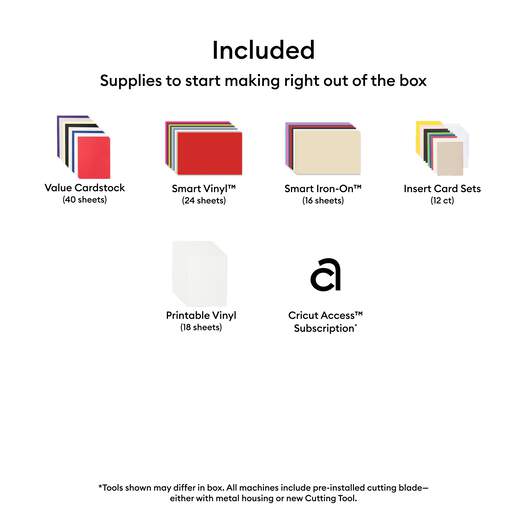 Cricut Explore&reg; 5 + Ultimate Plus Bundle + Cricut Access&trade; Subscription