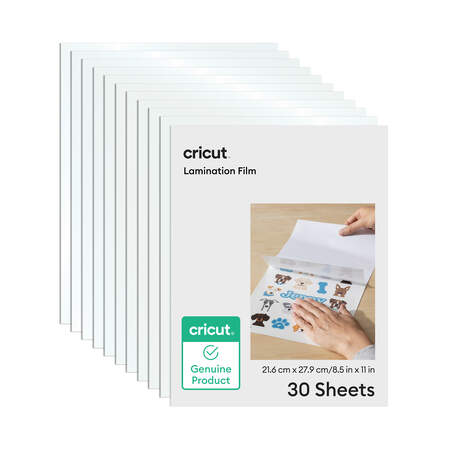 Cricut® Lamination Film - 8.5 in x 11 in (30 ct)