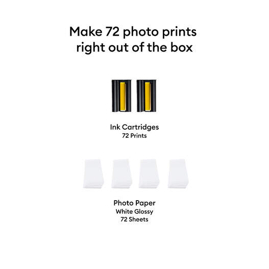 Cricut StickerPix Print + Cut&trade; Photo Paper & Ink Cartridges Set (72 Prints)