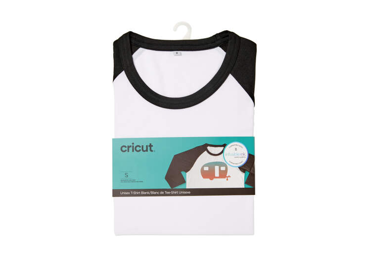 Unisex Adult T-Shirt Blank, Raglan in Black/White