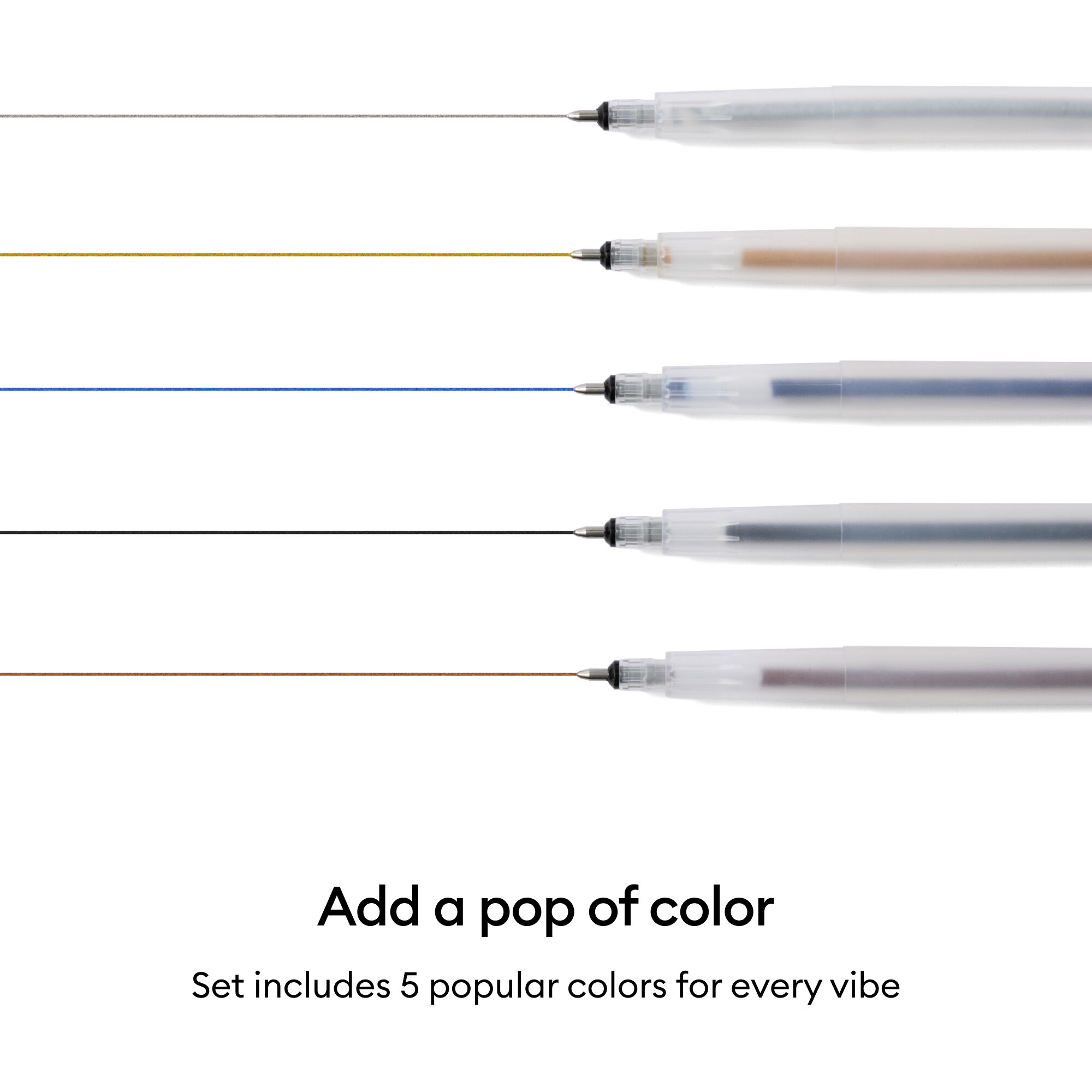 Cricut Basics Glitter Gel Pen Set - 5-Pack