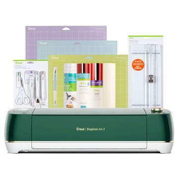 Cricut Explore Air&trade; 2, Emerald + Essentials Bundle