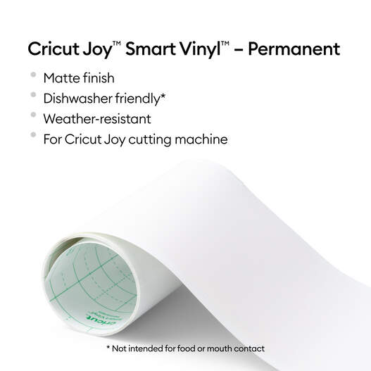 Cricut Smart Removable Matte Vinyl (5.5in x 48in Black) for Joy