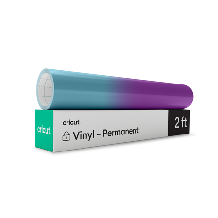 Cricut Premium Vinyl Permanent Glossy 2 Rolls 18” x 180” - 1 Gold & 1  Silver