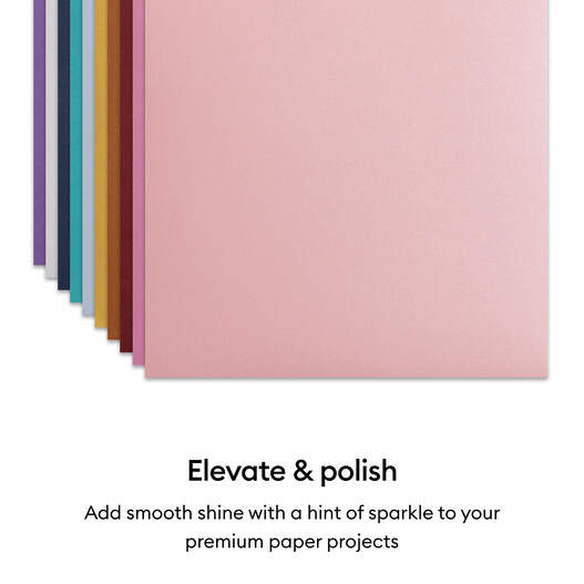 Cricut&reg; Shimmer Paper, Rainbow Sampler - 12 in x 12 in (20 ct)