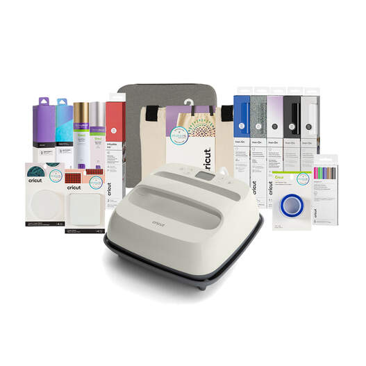 Cricut EasyPress&reg; SE &ndash; 9 in x 9 in, Taupe + Everything Bundle