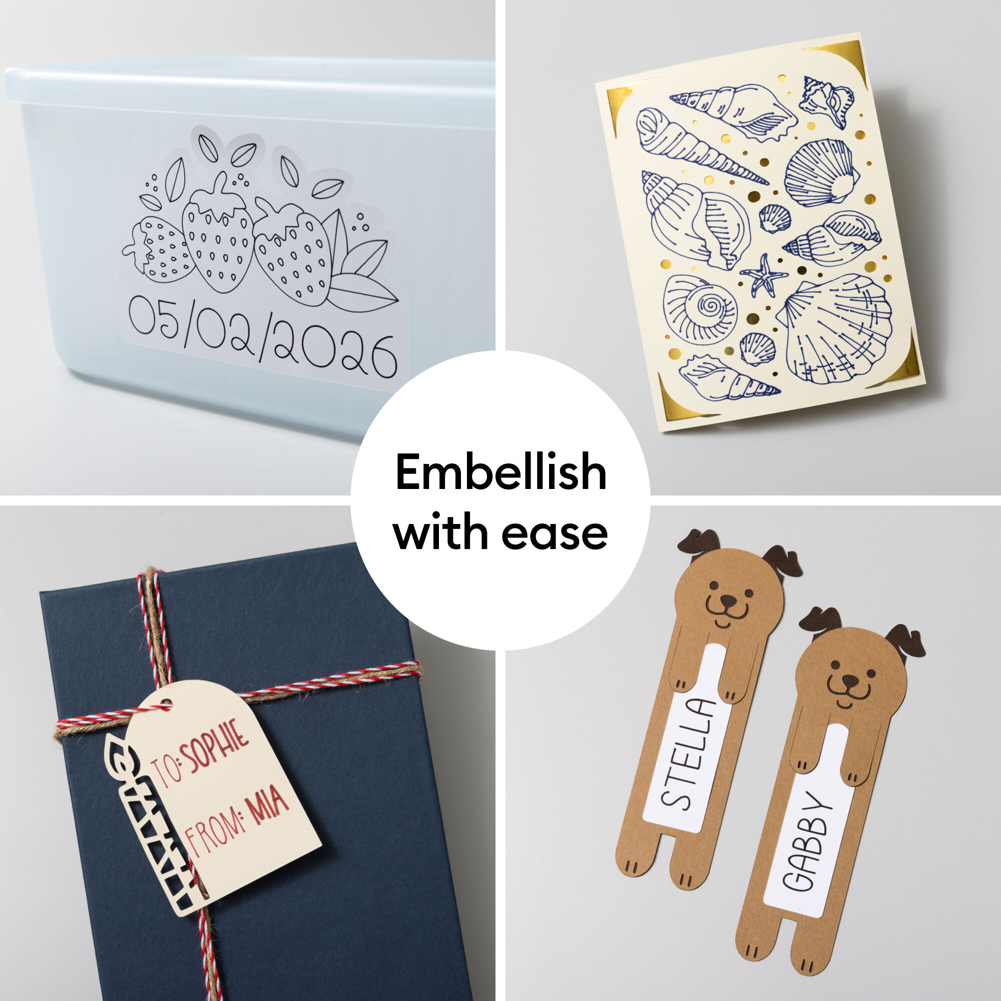 Ejemplos de proyectos con marcadores Cricut Dual-Sided
