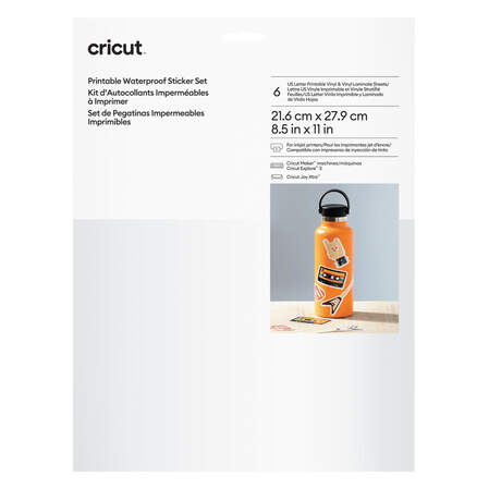 Printable Waterproof Sticker Set - US Letter (6 ct)