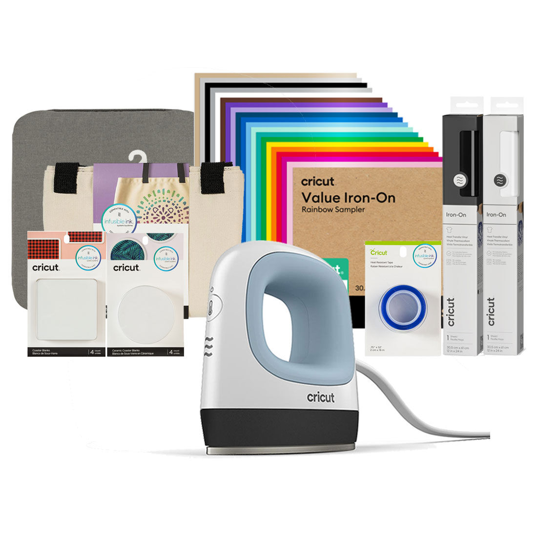 Cricut EasyPress Mini | Zen Blue | Everything Bundle