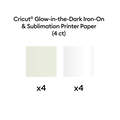 Cricut&reg; Sublimation Glow-in-the-Dark Iron-On Kit &ndash; 8.5 in x 11 in (4 ct)
