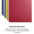 Cricut&reg; Pearl Paper, Rainbow Sampler - 12 in x 12 in (24 ct)