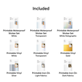 Cricut&reg; Printable Materials Bundle