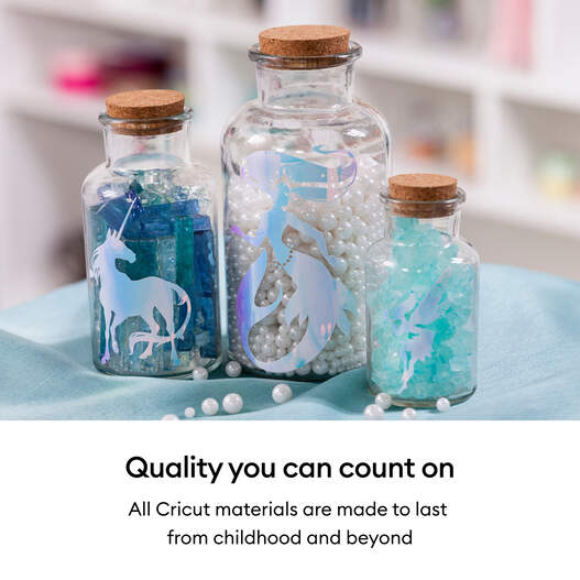 Cricut® Holographic Vinyl – Permanent, Mythical Sampler - 12 in x 12 in (10 ct)