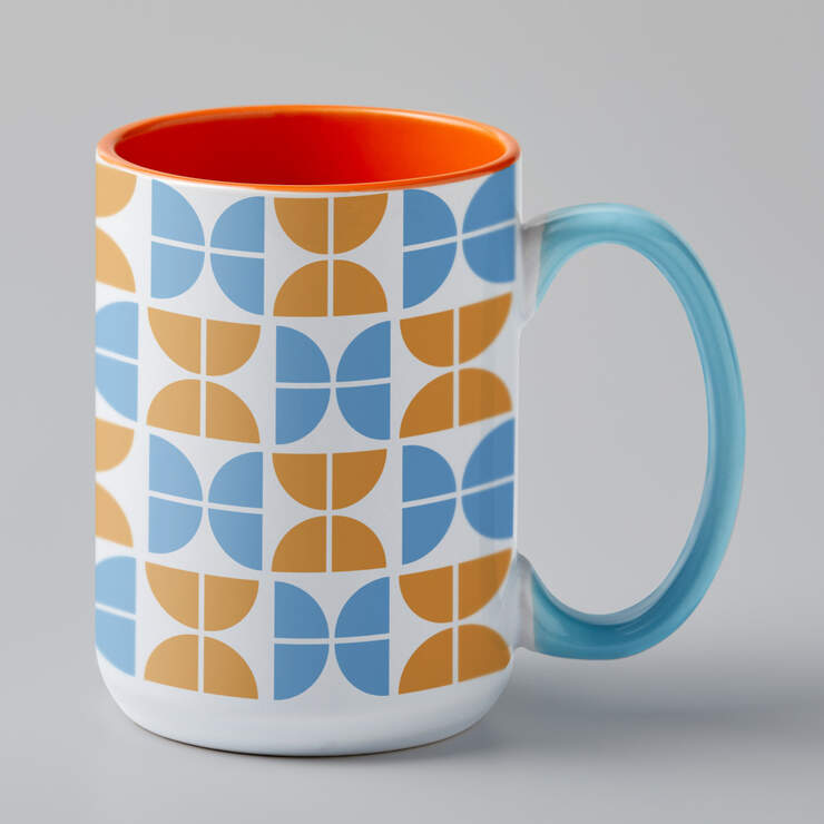 Beveled Ceramic Mug Blank - 15 oz/425 ml (1 ct)