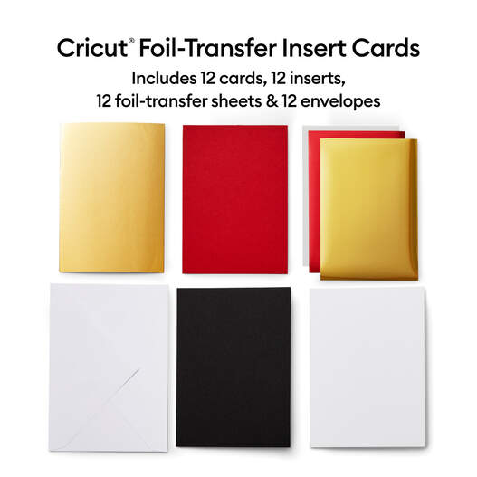 Cricut, Metallic Foil Transfer Sheets Sampler, (24 ct), 24 Pack-Gold