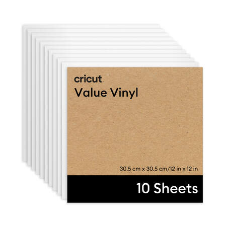 Cricut® Value Vinyl - 12 in x 12 in (10 ct) Cricut® Value Vinyl - 12 in x 12 in (10 ct)