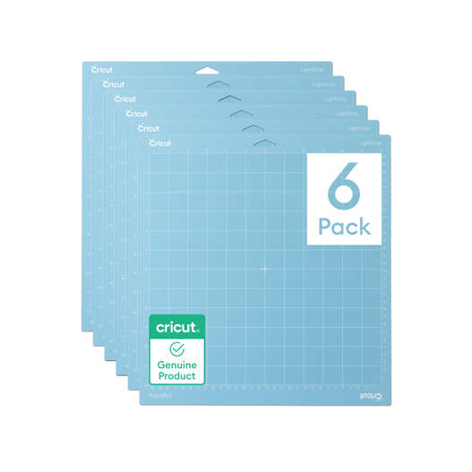 Cricut® Light Grip Machine Mat - 12 in x 12 in (6 ct)