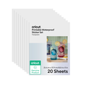Cricut® Printable Waterproof Sticker Set - 8.5 in x 11 in (20 ct)