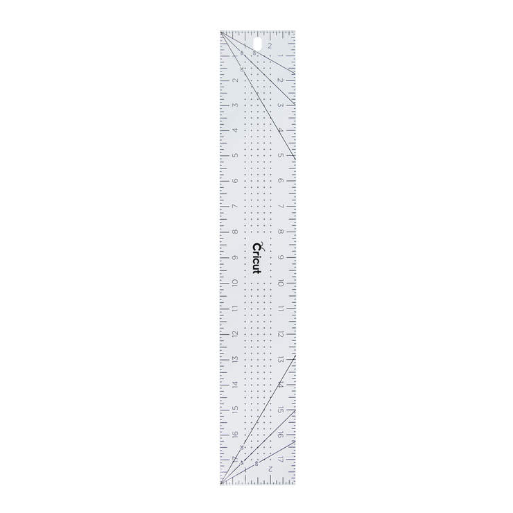 Acrylic Ruler, Blue  - 3" x 18"