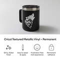Cricut® Textured Metallic Vinyl – Permanent, Luxe Sampler - 12 in x 12 in (6 ct)