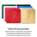 Cricut&reg; Two-Color Engraving Blanks, Square - 4 in (8 ct), 3 mm thick