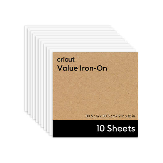 Cricut® Value Iron-On - 12 in x 12 in (10 ct)