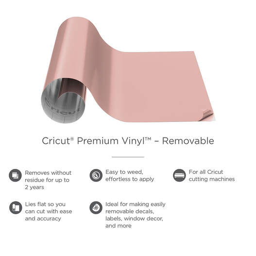 Cricut® Premium Vinyl™ – Removable, White, 12 x 48 