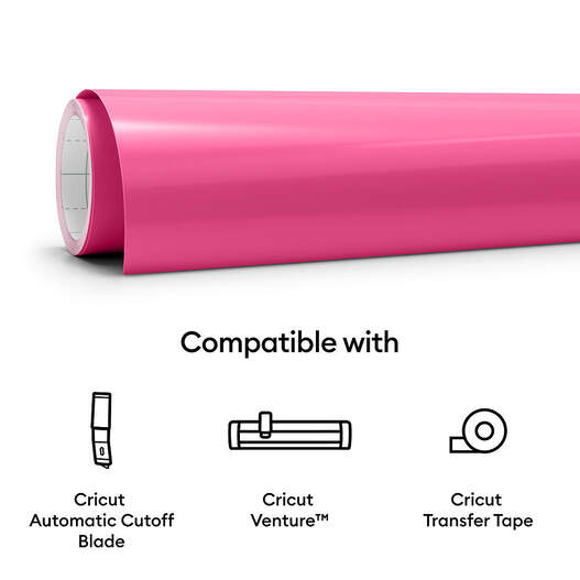 Heat Transfer Vinyl Smart Iron-On in Pink for Cricut – FOX VALLEY SUPERMART