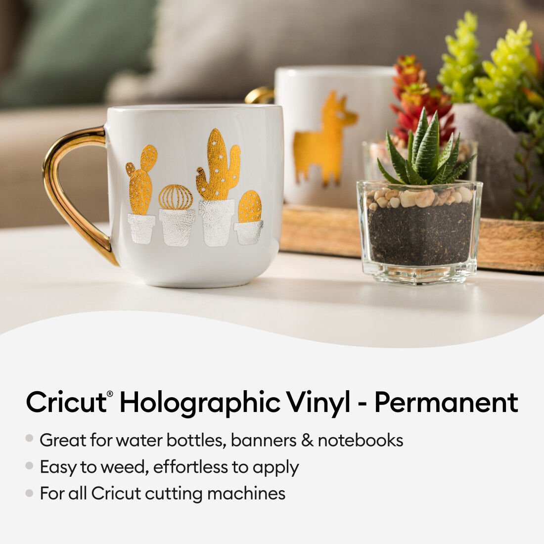 Gold Sampler (6 ct) - Cricut Permanent Holographic Vinyl