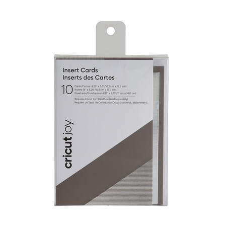 Cricut Joy™ Insert Cards, Gray/Silver Brush 4.25" x 5.5" Cricut Joy™ Insert Cards, Gray/Silver Brush 4.25" x 5.5"