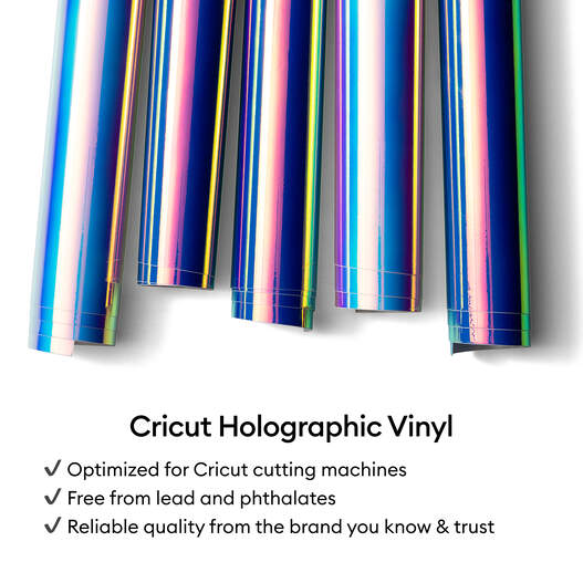 Cricut® Holographic Vinyl – Permanent, Mythical Sampler - 12 in x 12 in (10 ct)