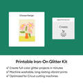 Cricut&reg; Printable Iron-On Glitter Kit &ndash; 8.5 in x 11 in (4 ct)