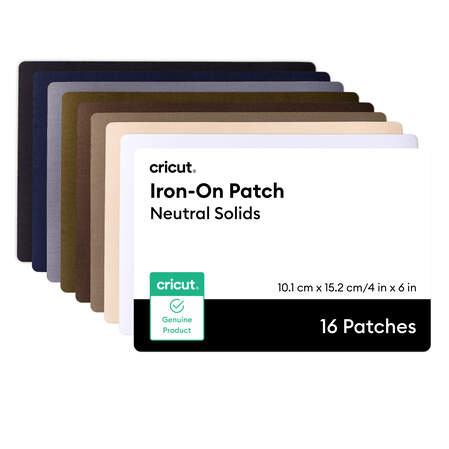 Iron-on Patch, Neutral Solids, 4 in x 6 in (16)