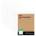 Cricut&reg; Value Cardstock, White - 8.5 in x 11 in (80 ct)