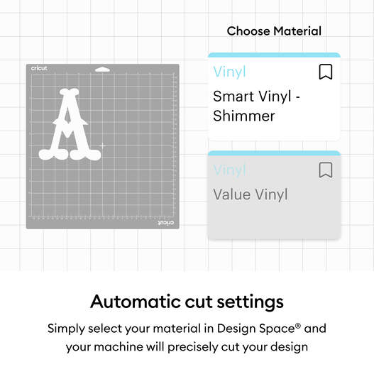 Cricut® Smart Vinyl™ Matless Permanent Shimmer Vinyl (13 in x 36 in) Cricut® Smart Vinyl™ Matless Permanent Shimmer Vinyl (13 in x 36 in)