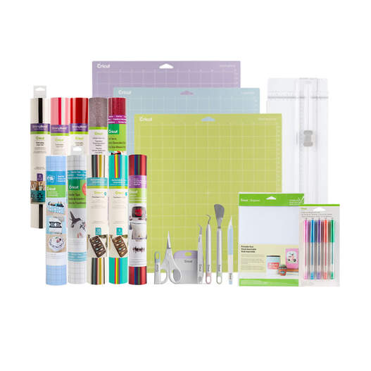 Cricut Essentials Materials Bundle for Cricut Joy | White/Pink