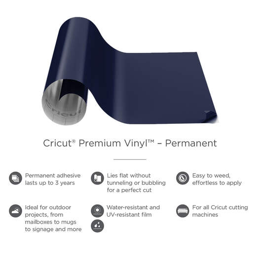 Vinyl for Cricut Permanent Adhesive Vinyl Sheet 7 Assorted Colors